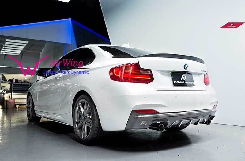 BMW F22 M-TECH performance style carbon diffuser 11